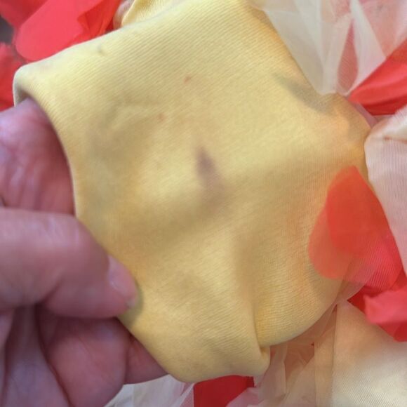 Vintage 60s Lovle Products Miami Florida orange & yellow petal cap - Picture 7 of 9